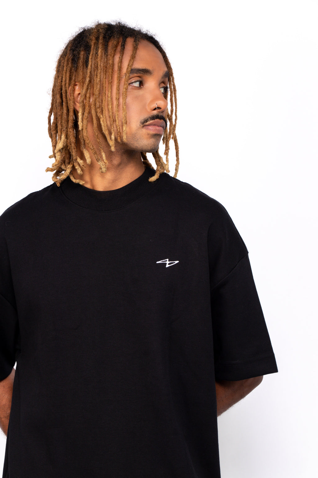 Essential Soft Double Tee Black