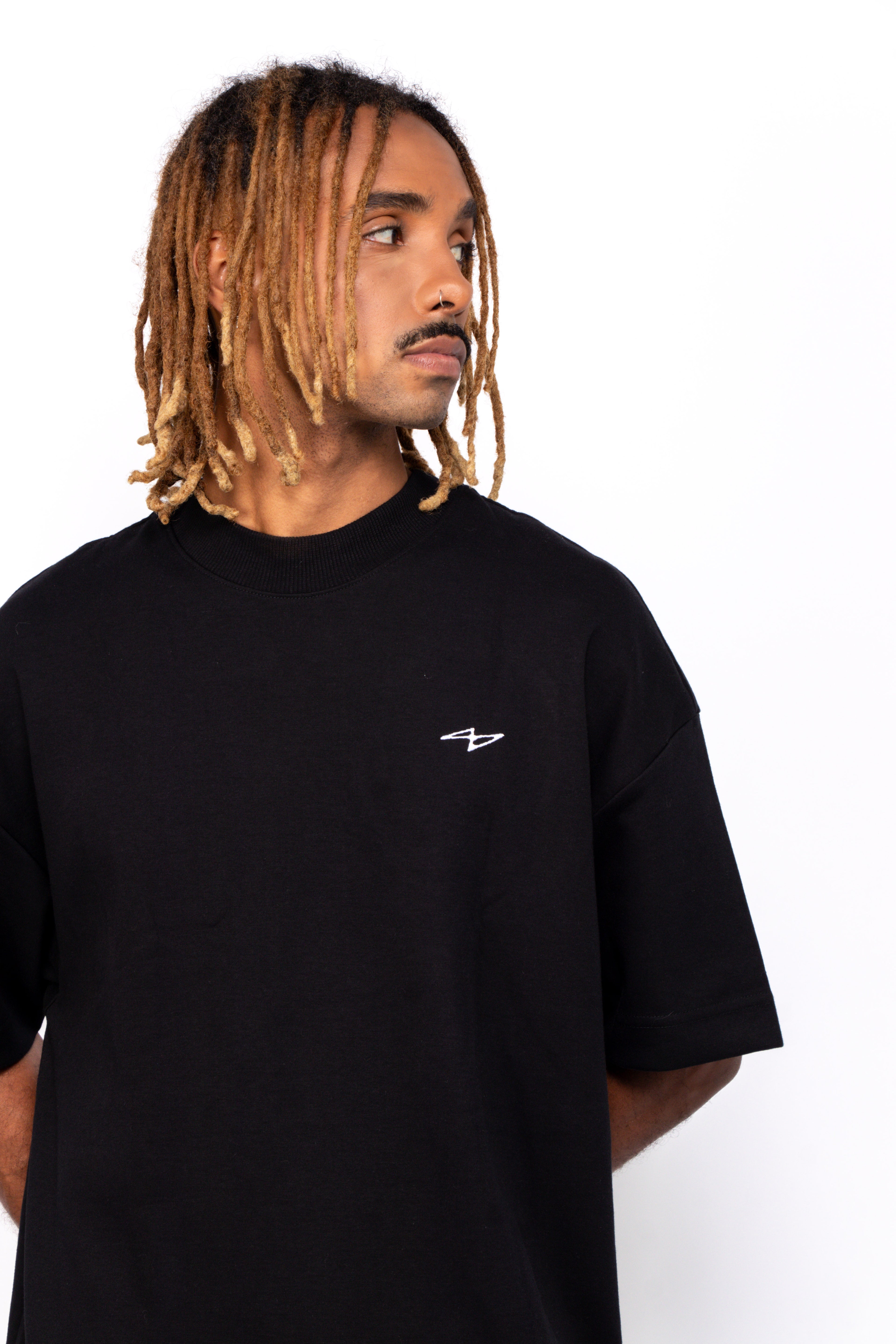 Essential Soft Double Tee Black