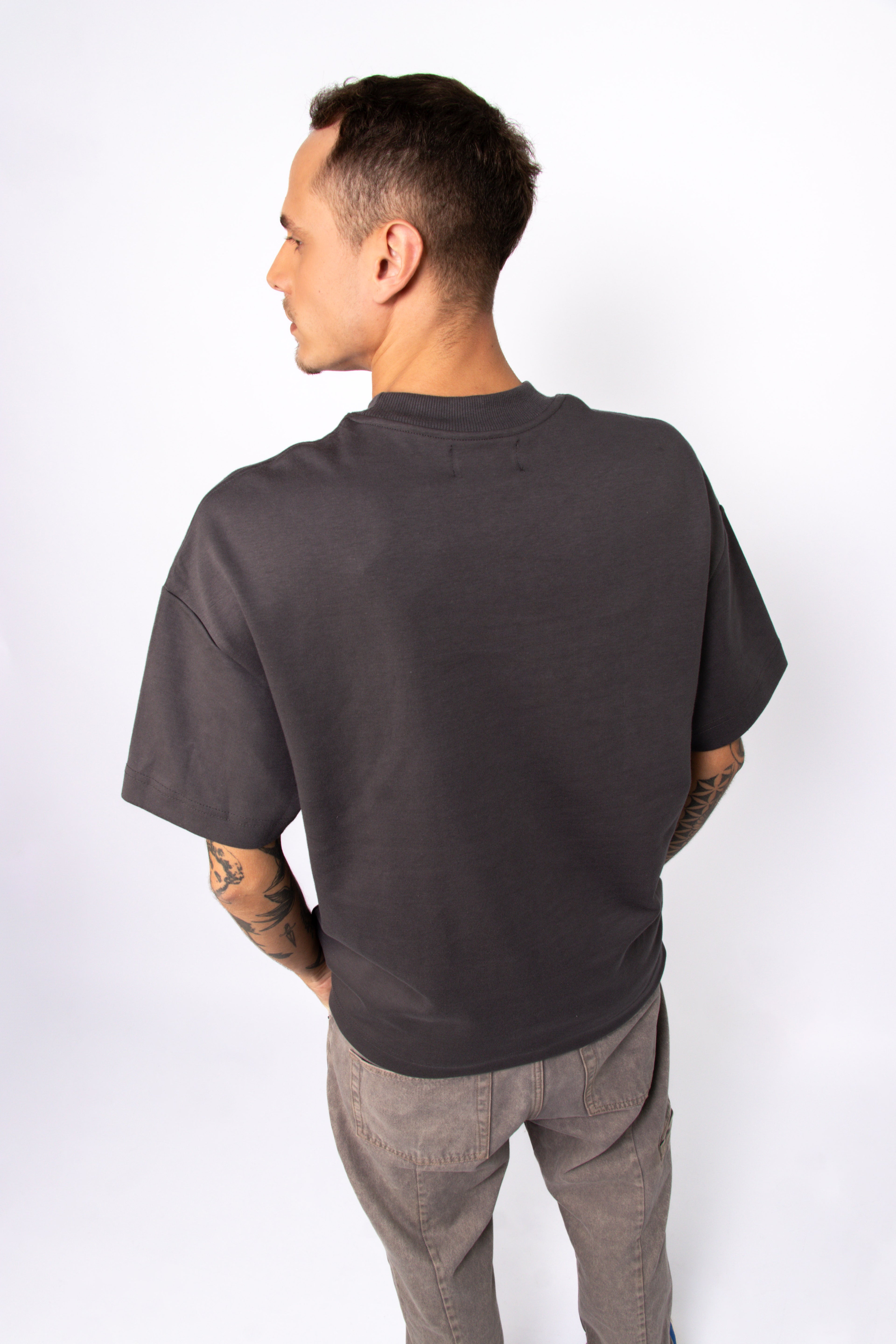Essential Soft Double Tee Gray