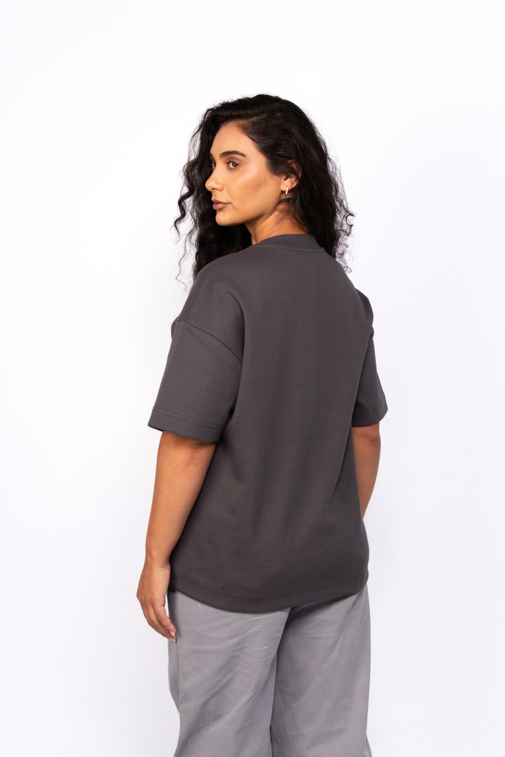 Essential Soft Double Tee 02 Gray