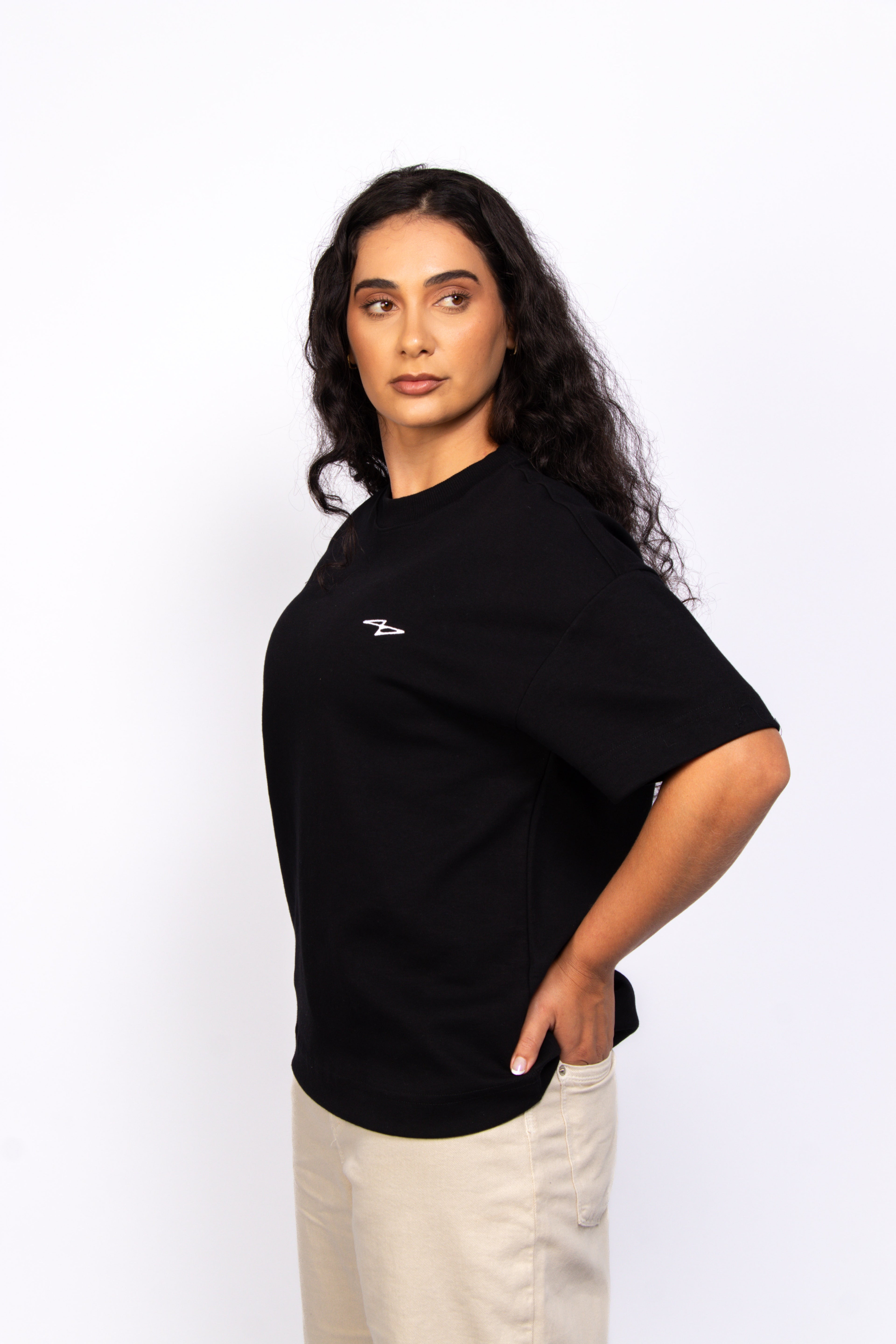 Essential Soft Double Tee 02 Black